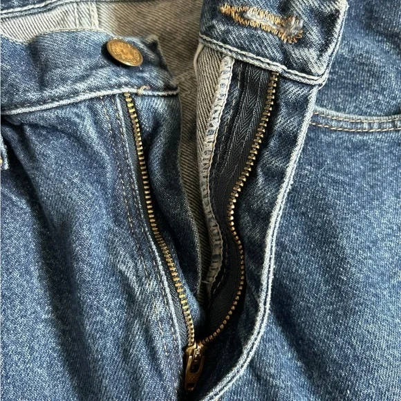 Wrangler High Rise Straight Blue Jeans - Picture 5 of 9